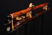 Redwood Burl Native American Flute, Minor, High D-5, #F37La